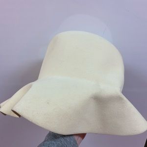 White felt hat